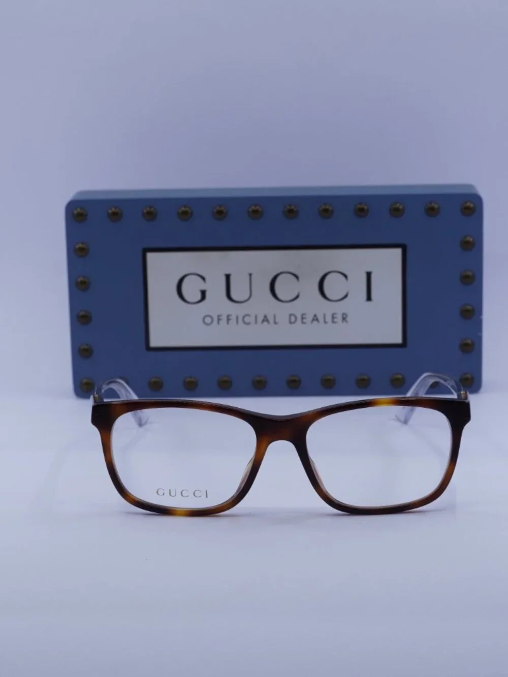 Gucci GG0490O 003  Rectangle Eyeglasses 53 mm - Havana